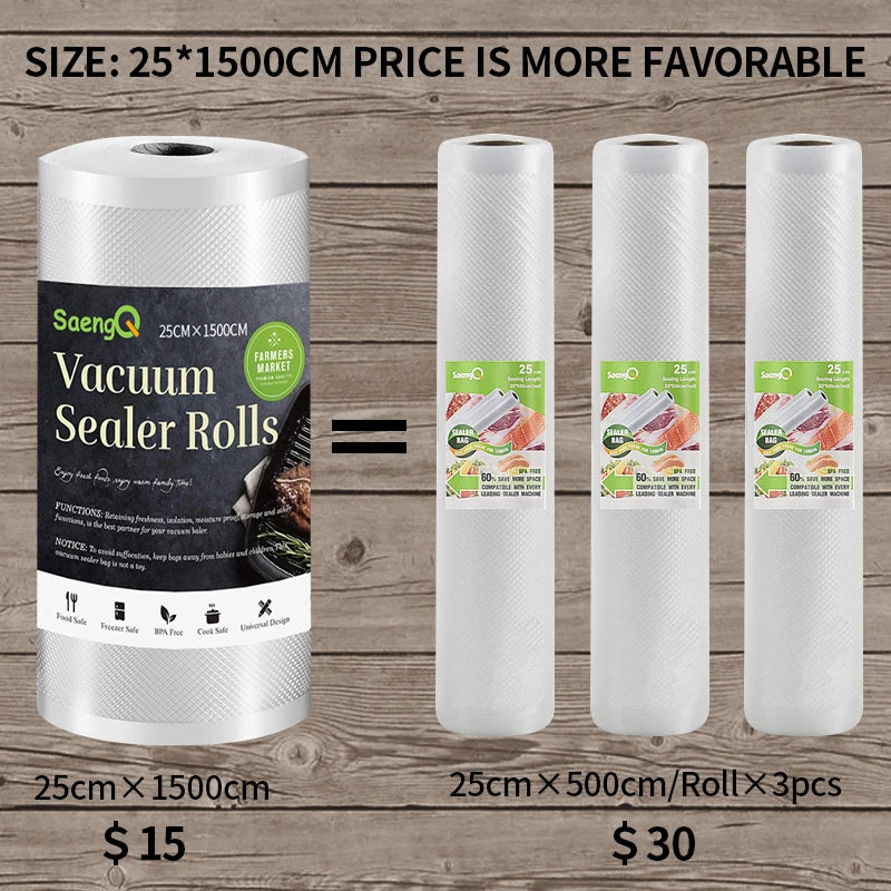 SaengQ Vacuum Sealer Bags Roll